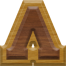7/8 Inch Ex-Small Double Raised Wood Letter LAMBDA