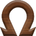 1 Inch Small Wood Letter OMEGA