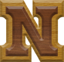 1-1/4 Inch Small Double Raised Wood Letter N - NU