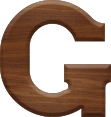 1-5/8 Inch Medium Wood Letter G