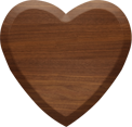 1-5/8 Inch Medium Wood Letter HEART