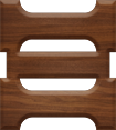 1-5/8 Inch Medium Wood Letter Xi