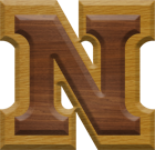 1-7/8 Inch Medium Double Raised Wood Letter N - NU