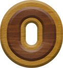 1-7/8 Inch Medium Double Raised Wood Letter  O -OMICRON