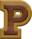 1-7/8 Inch Medium Double Raised Wood Letter P - RHO