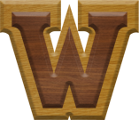 1-7/8 Inch Medium Double Raised Wood Letter W
