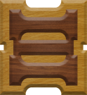 1-7/8 Inch Medium Double Raised Wood Letter XI