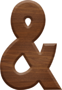 2-1/2 Inch Large Wood Letter AMPERSAND