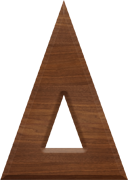 2-1/2 Inch Large Wood Letter DELTA