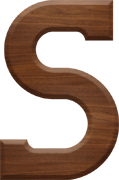 2-1/2 Inch Large Wood Letter S