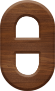 2-1/2 Inch Large Wood Letter THETA