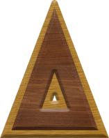 2-3/4 Inch Large Double Raised Wood Letter DELTA