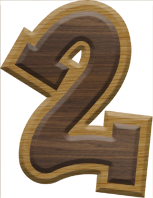 2-3/4 Inch Large Double Raised Fiesta Letter #2