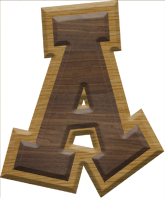 2-3/4 Inch Large Double Raised Fiesta Letter A - ALPHA