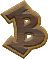 2-3/4 Inch Large Double Raised Fiesta Letter B - BETA