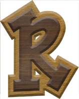 2-3/4 Inch Large Double Raised Fiesta Letter R